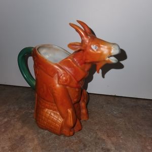 PreWar Germany Schafer & Vater Handpainted Billy Goat Creamer As Is